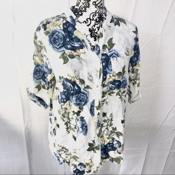 made in italy Tops - Made in Italy button down shirt like new